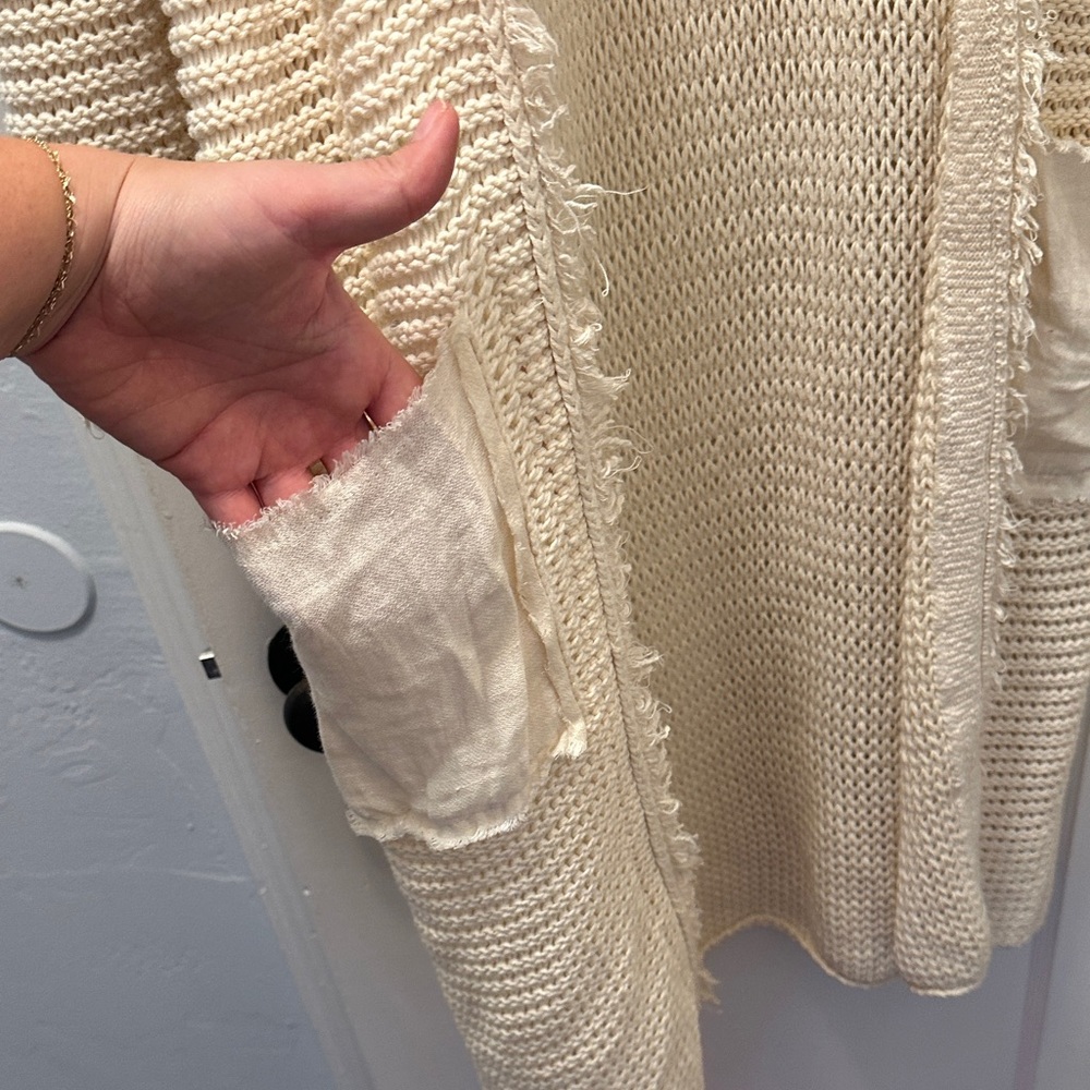 Free People Ivory Knit Sweater - Picture 3 of 5